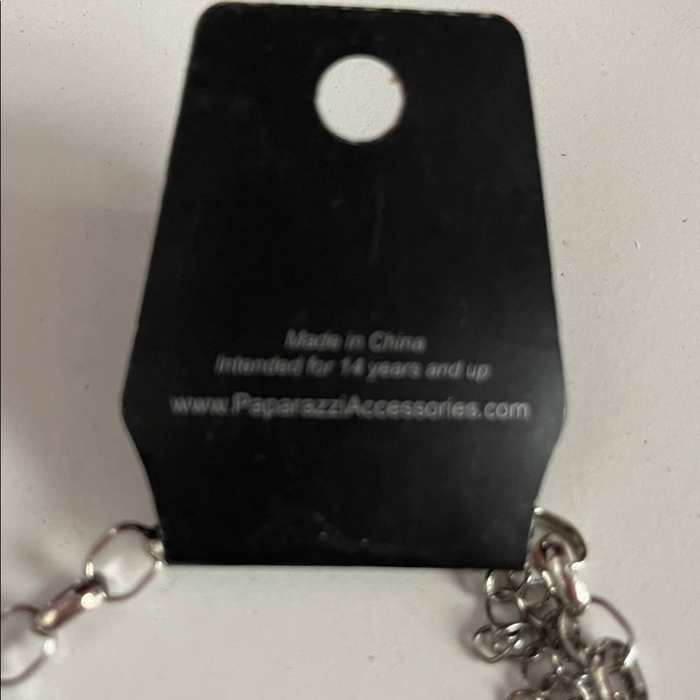 Paparazzi Purple Chunky Necklace and Earrings Set - Picture 4 of 4